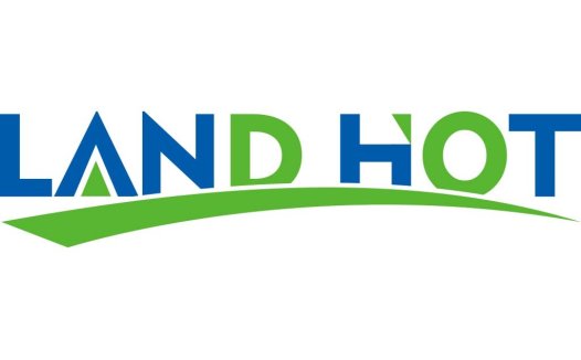 LANDHOT LOGO设计 - 绿色蓝色渐变字体