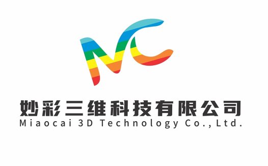 彩虹色字母MC创意Logo设计