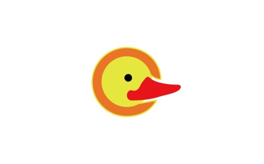 卡通鸭子logo设计