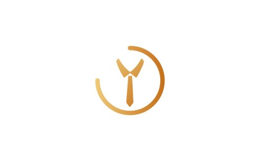简约商务风领带logo设计
