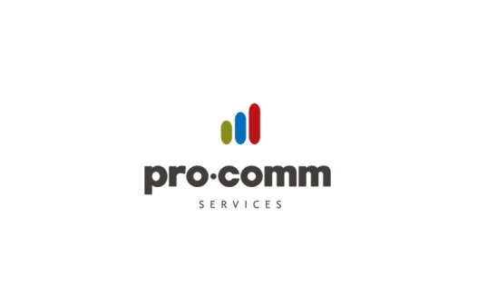 简洁现代的Pro-Comm服务Logo设计