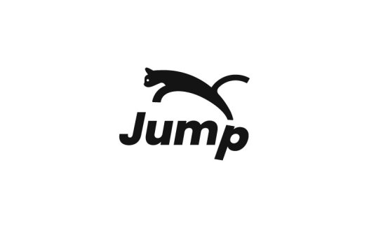 猫跳动感logo设计