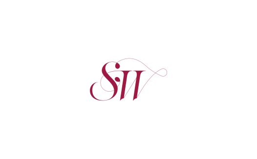 简约优雅SW字母logo设计