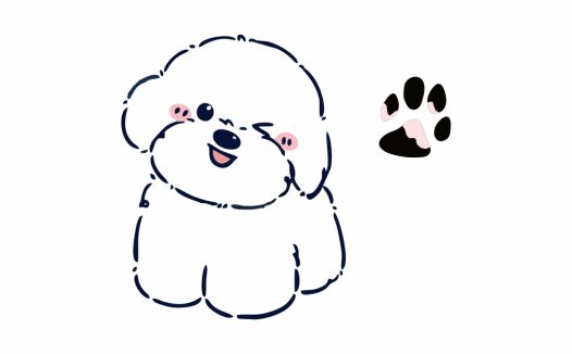 可爱宠物狗卡通logo设计