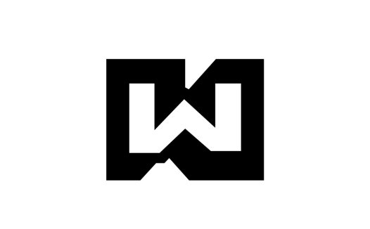 现代简约字母W标志设计