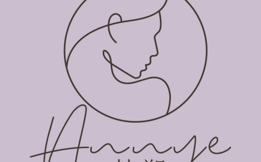 简约线条女性头像logo设计