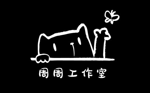 简约猫头工作室logo设计