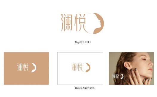 优雅女性轮廓logo设计