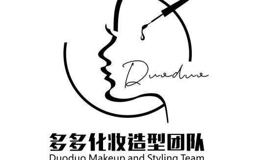 简约线条化妆造型logo设计