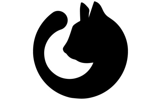 猫头轮廓logo设计