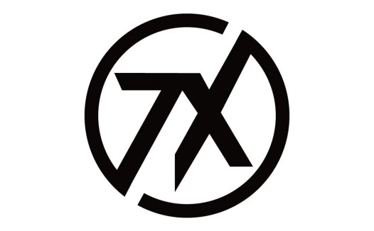 简约现代数字7X标志设计