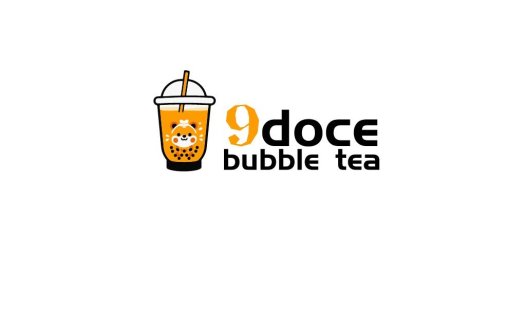 9doce Bubble Tea Logo Design