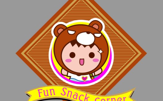 卡通熊头像Logo设计