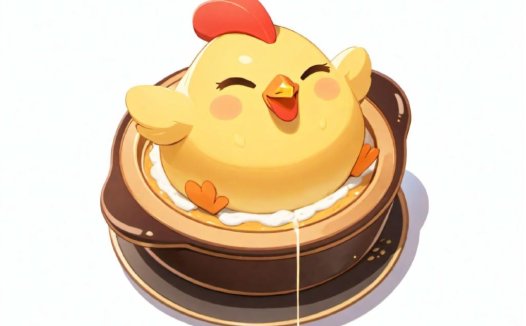 卡通鸡形蛋糕logo设计