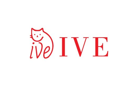 猫形图案与文字结合的logo设计