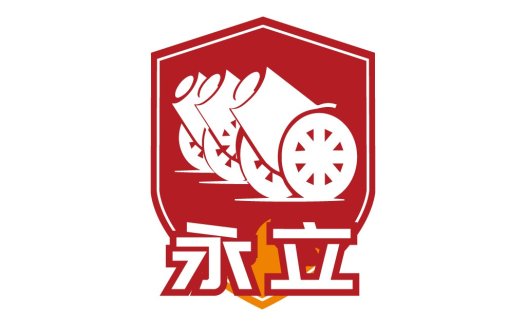 红色盾牌与柠檬图案的创意logo设计