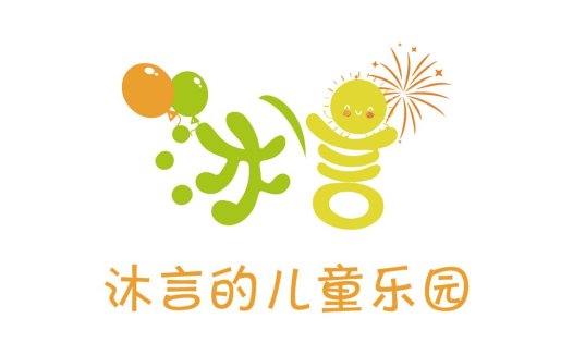 儿童乐园logo设计:卡通人物与气球创意