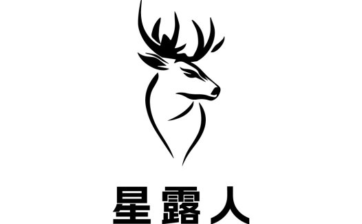 简约鹿头logo设计