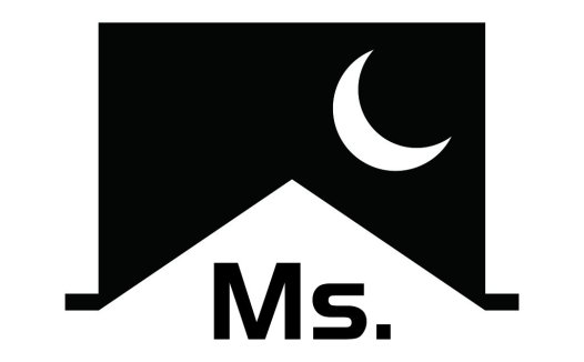 简约月亮山形logo设计