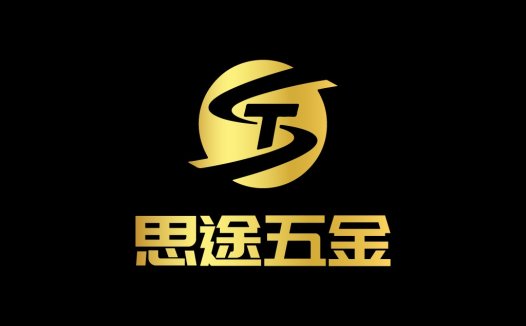 金色简约字母S logo设计