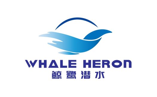 鲸鹭潜水logo设计
