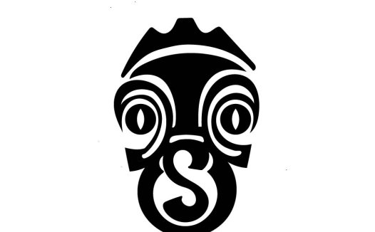 抽象面具logo设计