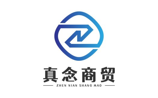 现代简约蓝色渐变圆环logo设计