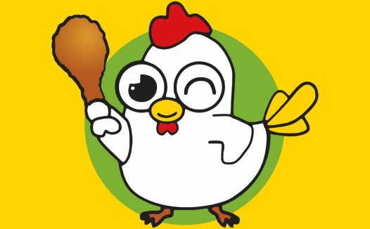 卡通鸡腿鸡logo设计
