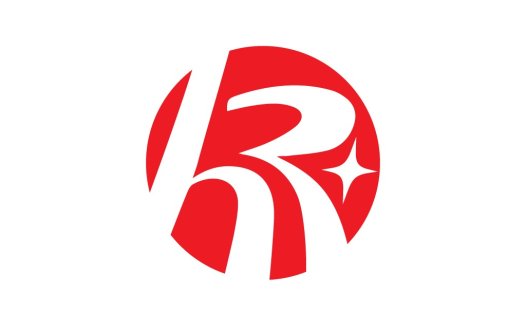 红色字母R创意logo设计