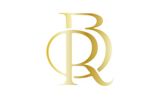 BR字母优雅金色logo设计