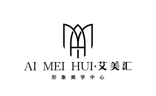 简约现代风格的AI美美汇logo设计