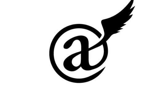 飞翔的'a'字母logo设计