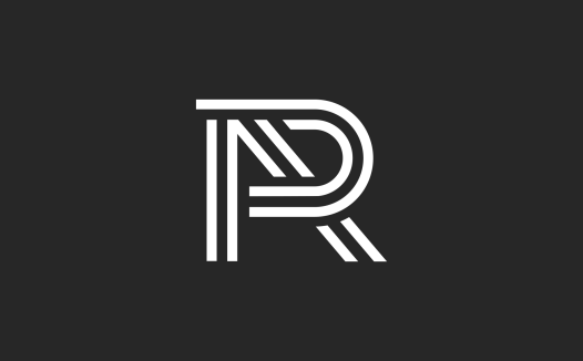 简约线条字母R logo设计