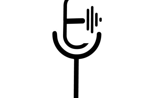 简约麦克风logo设计