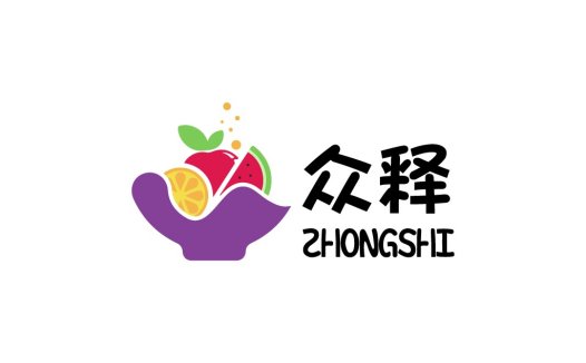 水果手绘风格logo设计