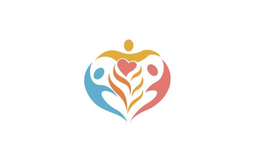 心形人形logo设计:情感连接与合作
