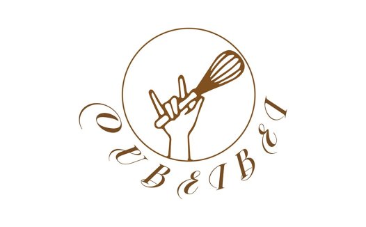 手握搅拌棒的logo设计