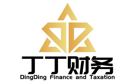 金融税务logo设计:简约金色三角形
