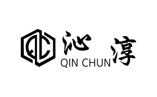 QIN CHUN logo设计:简洁现代的中英文结合