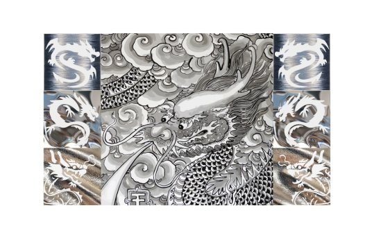 龙图腾风格logo设计