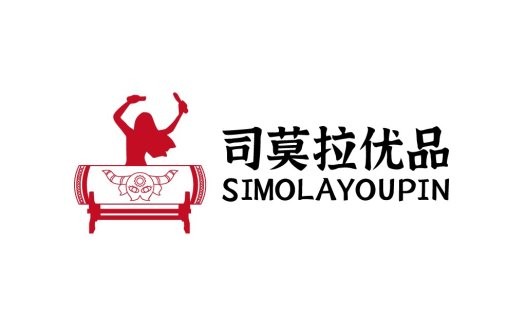 简约红色人物logo设计