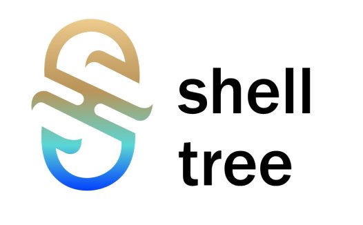 简约渐变色树形logo设计