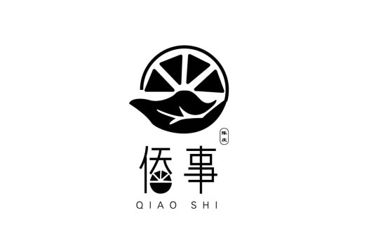 简约柠檬片logo设计