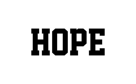 简约风格的HOPE logo设计