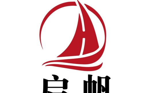 启帆logo设计:简洁帆船标志