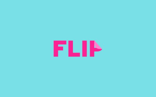简约时尚的FLIP4品牌logo设计