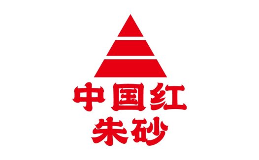 红色三角形中国风logo设计