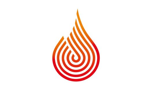 火焰滴形logo设计