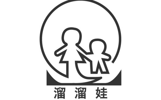 亲子互动卡通形象logo设计