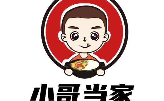卡通人物美食logo设计